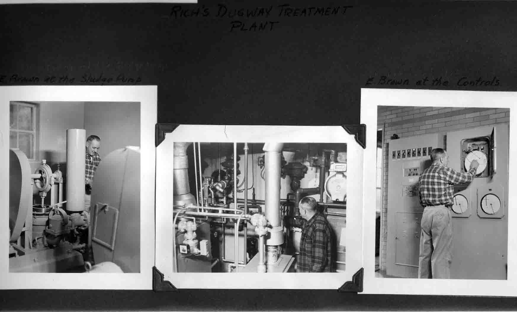 1959 Richs Dugway Treatment plant with E Brown at